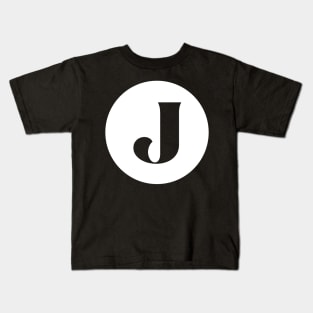 J (Letter Initial Monogram) Kids T-Shirt